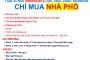 Cần mua nhà phố Q.Bình Thạnh, Phú Nhuận và 5 Phường Gò Vấp